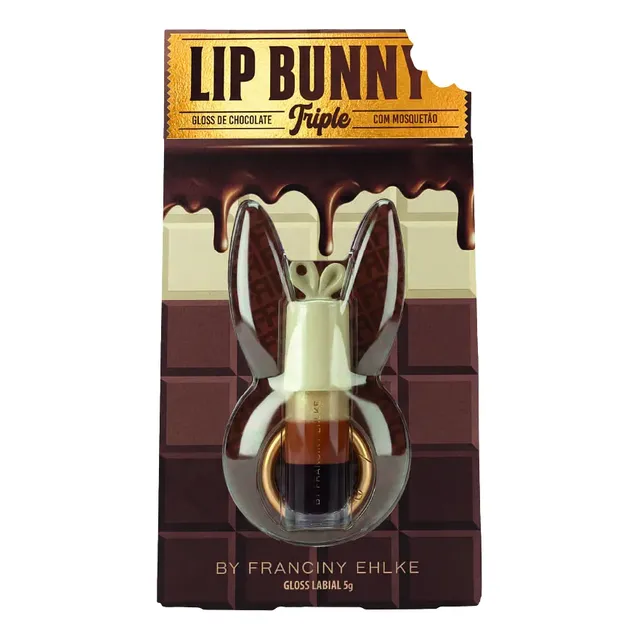 Lip Bunny Triple Hidratação E Brilho Labial Franciny Ehlke