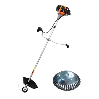 Roçadeira A Gasolina Zmax 52cc 2t Com Escova Côncava 200mm