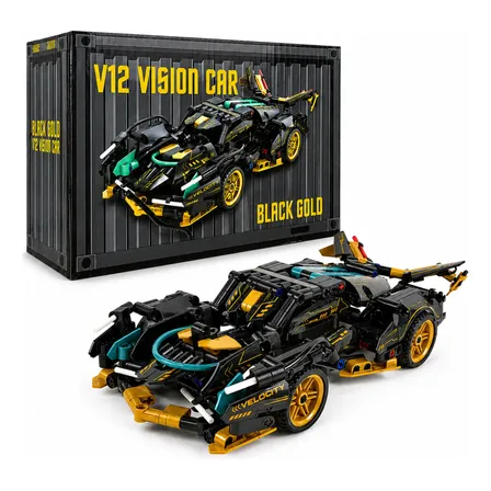 Blocos De Montar Carro Esportivo 428 Peças Brinquedo Blocos