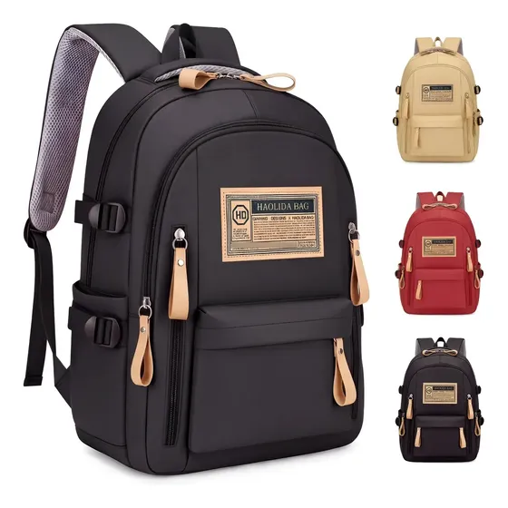 Mochila Trab Academia Faculdade Versátil Feminina Masculina Preto