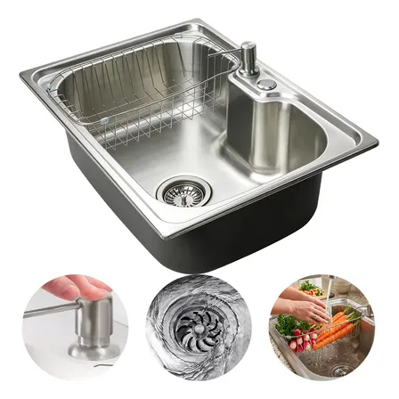 Cuba Cozinha Gourmet Aço Inoxidavel 50x40 Com Acessórios Aço Inox