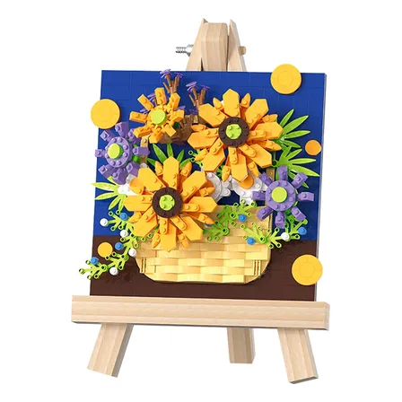 Montar Quadro Pintura A Óleo Blocos De Construção Decorativ 922_amarelo