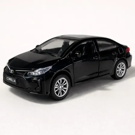 Carrinho Corolla 1:36 De Metal Com Luz, Som E Abre Portas