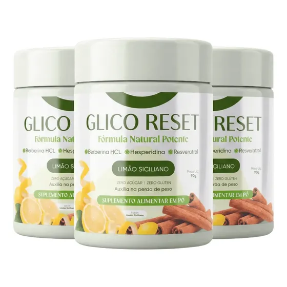 3x Glico Reset Original Total 270g
