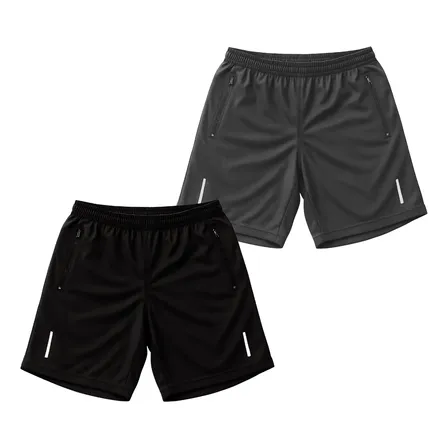 Kit 2 Bermuda Masculina Chimpa Dry Fit Short Com Zíper Bolso