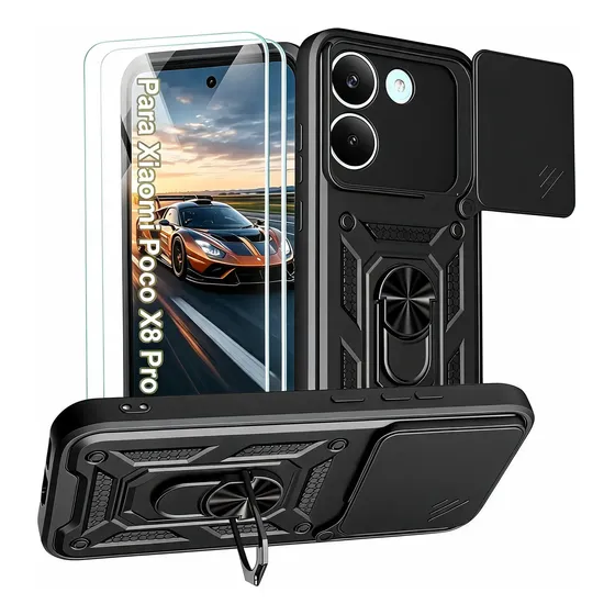 2película Capa Capinha Para Xiaomi Poco X8 Pro Anti Impacto