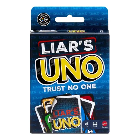 Jogo De Cartas Uno Liar' S Lançamento Original Mattel