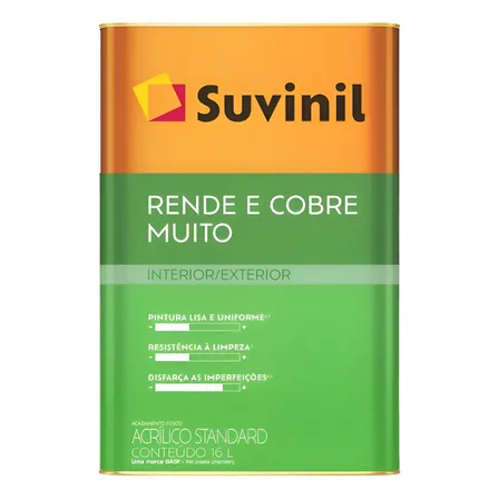 Tinta Parede Acrílico Rende Cobre Muito Suvinil Ouro Branco