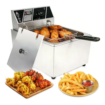 Fritadeira Elétrica Industrial 10l Inox Profissional