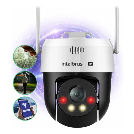 Camera Vipw 1300 Mini Sd Wifi C/ Audio Resistente A Chuvas Branco