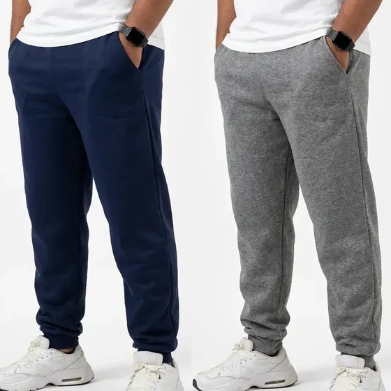 Kit 2 Calças Moletom Masculino Inverno Quente Conforto
