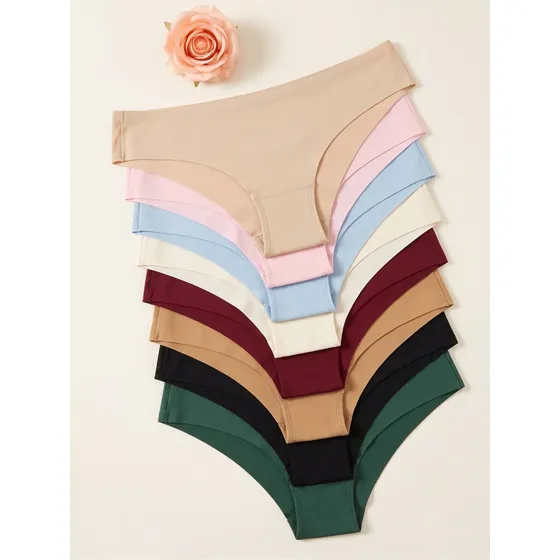 Kit 5 Calcinhas Femininas Sem Costura Laser Tanga