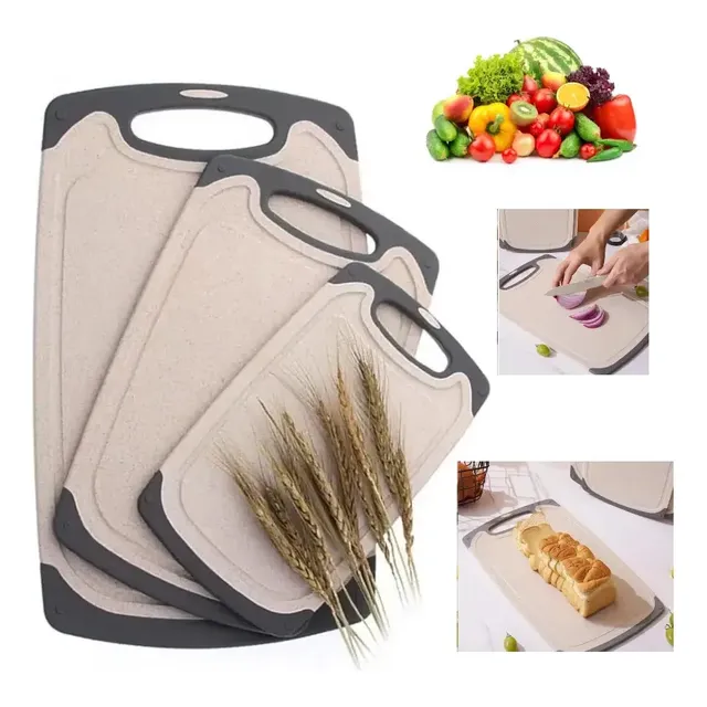 Kit 3 Taboa De Carne Cozinha Tabua Corte Polietileno Oferta