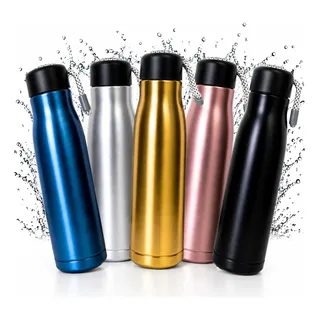 Garrafa Térmica Água 500ml Inox Fitness Academia Squeeze