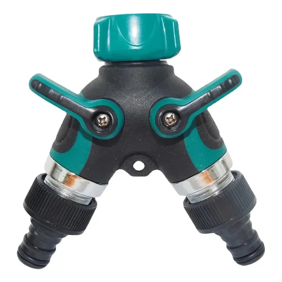 Conector Y De Liga 2 Vias Para Torneira De Zinco De 3/4verde