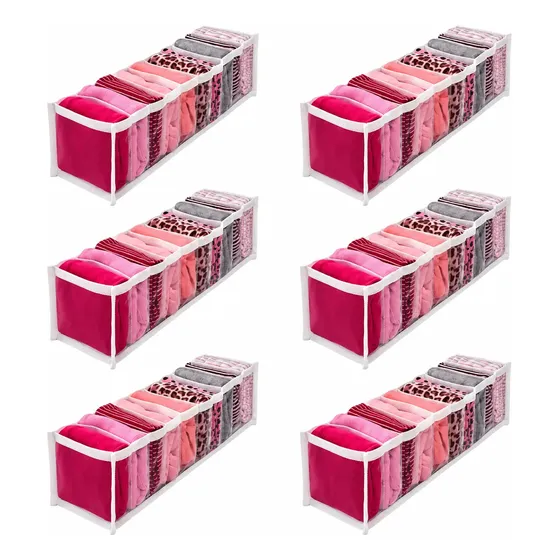 Kit 6 Colmeia Organizadora Pp Calcinha Cueca Roupa De Bebê