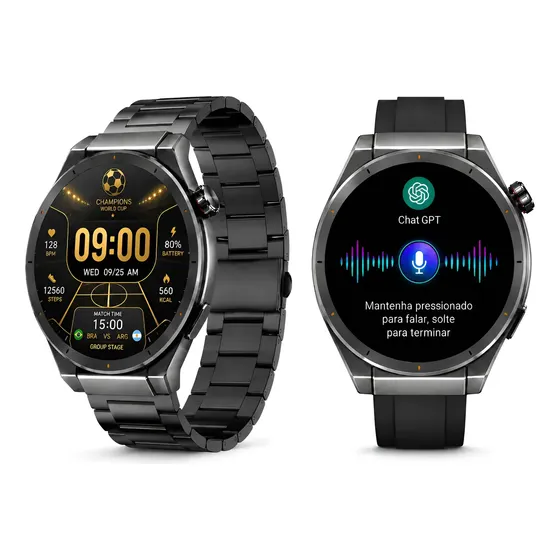 Smartwatch Aurafit Pinteek Kw18 Tela Hd 1,52''