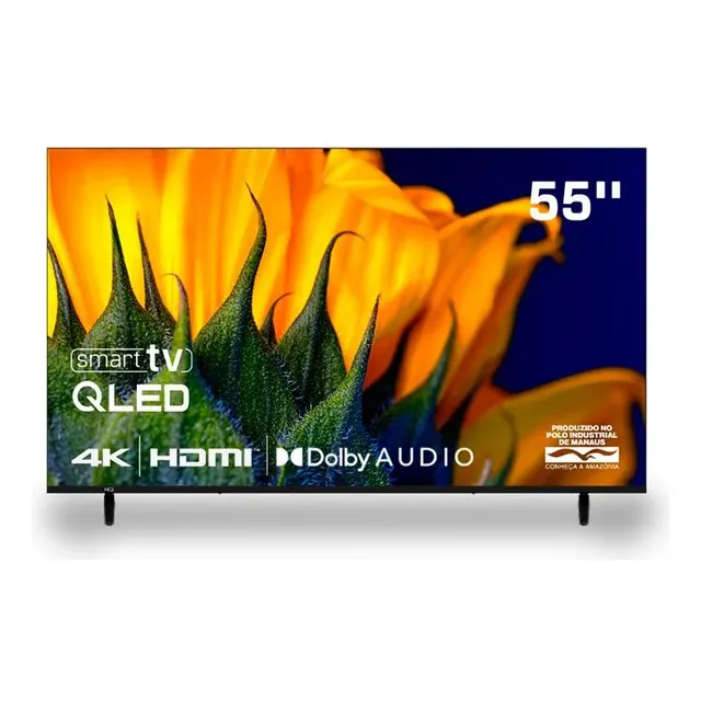 Smart Tv Hq Qled 55 Polegadas Hq-qled55sm 4k Wi-fi Bluetooth