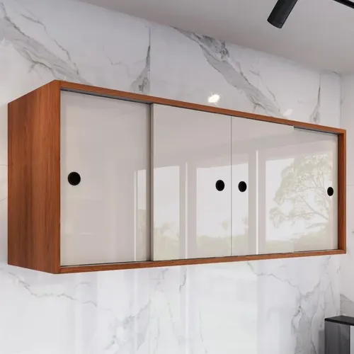 Armário De Parede Cozinha 120cm 4 Portas Multiuso New Filó