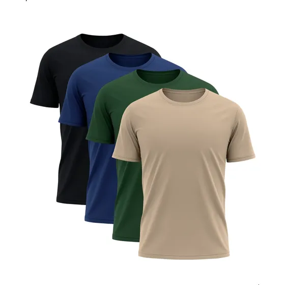 Kit 4 Camisetas Básicas Dry Tech Variado Gg
