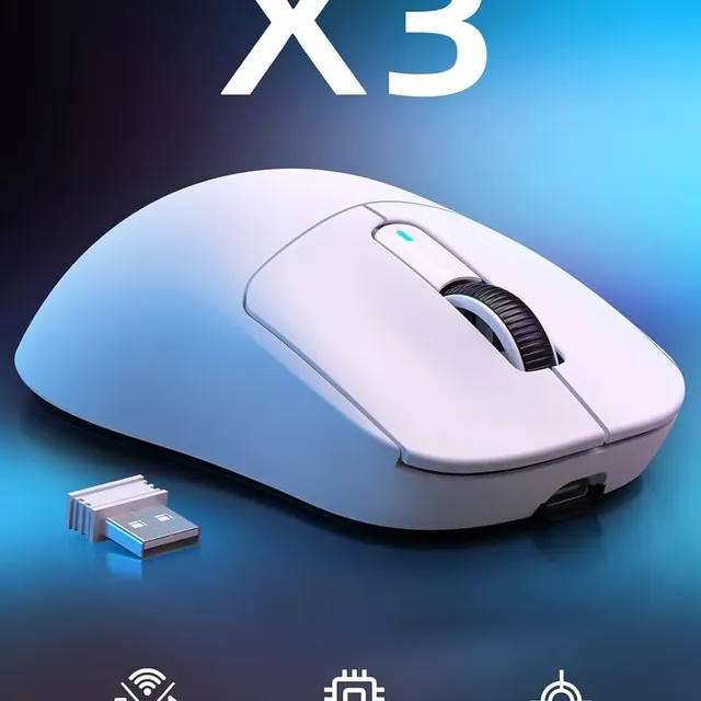 Mouse Gamer Sem Fio Attack Shark X3 26000 Dpi