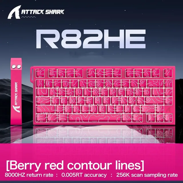Teclado Mecânico Attack Shark R82he 8000hz Gamer