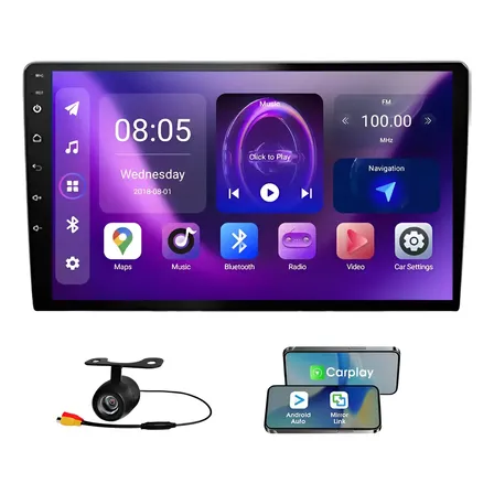 Central Multimidia 9'' 4ram 64gb Quadcore Carplay Android Ram4gb/rom32gb