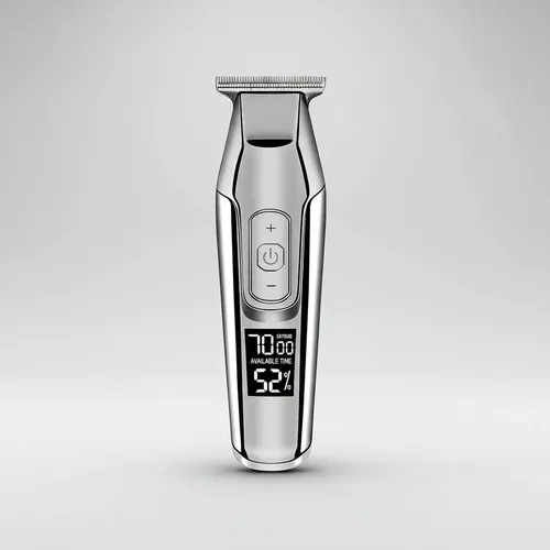 Maquina De Acabamento Profissional Prata Km 5027 Kemei Bivo Prata 127/220v