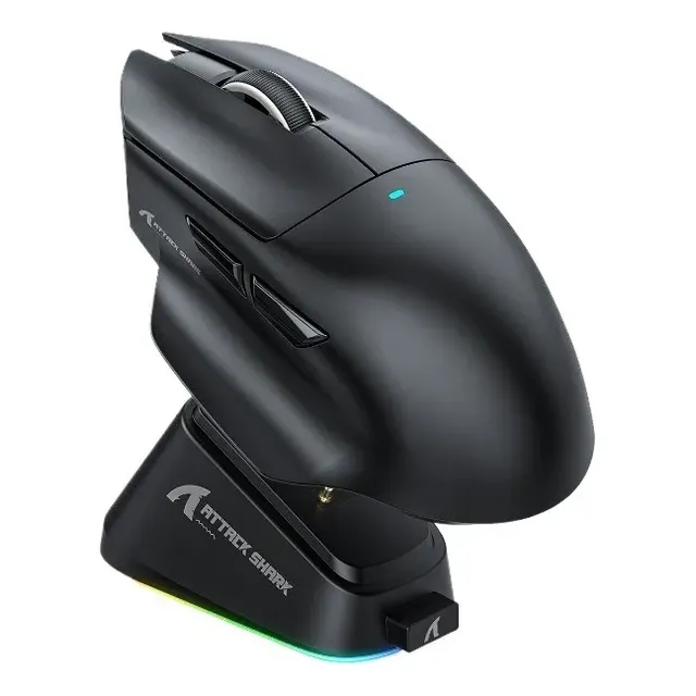 Mouse Gamer Sem Fio Attack Shark V6 25000dpi Black