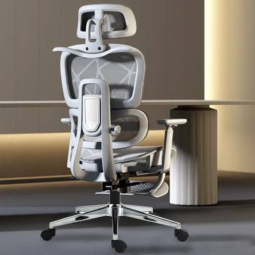 Cadeira Gamer Ergonômica Cadeira Escritorio Confortavel Cinza Esponja