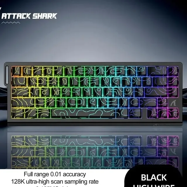 Teclado Mecânico Gamer Attack Shark X68he Com Fio