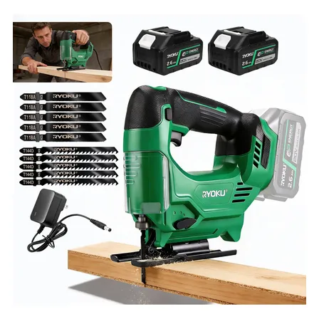 Serra Tico Tico 3000rpm Com 2 Baterias 10 Lâminas 550w Ryoku 127/220v