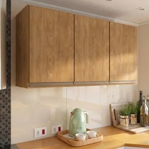 Armário Aéreo 3 Portas 120cm Cozinha Paris Menu Móveis