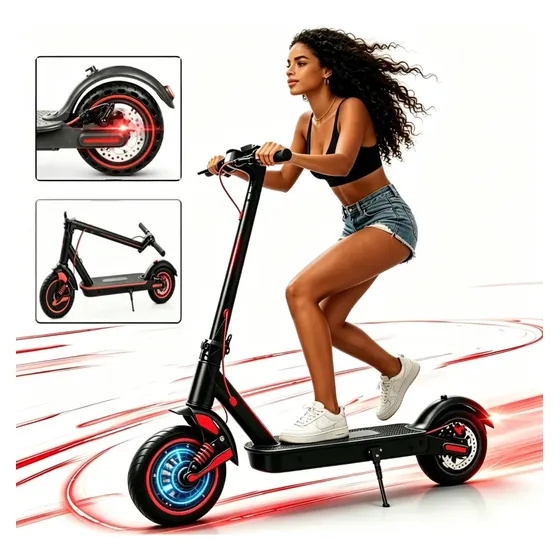 Patinete Elétrico 350w Dobrável 30km/h Amortecedores Duplos