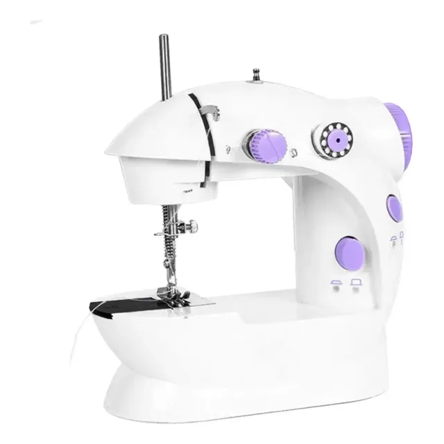 Mini Máquina De Costura Portátil Branca 110v/220