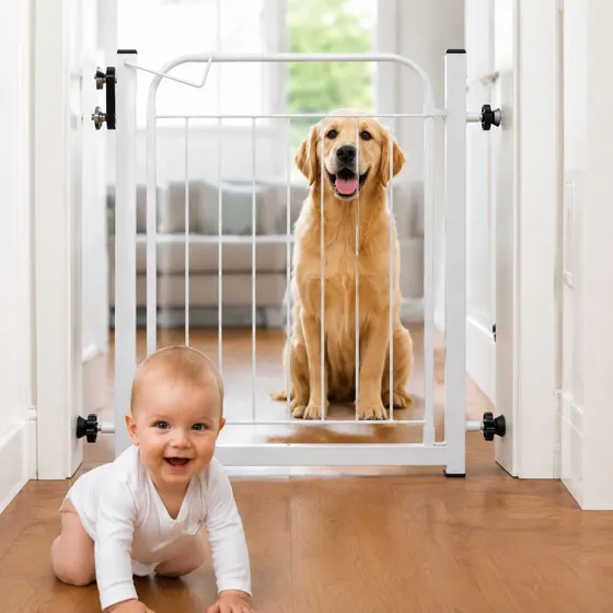 Grade Portão Proteção Pet Cachorro Porta 68 A 83cm