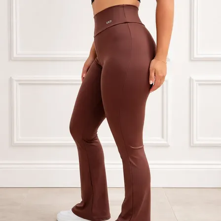 Calça Legging Leg Flare Gkd Zero Transparência Academia
