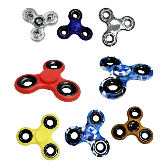 Kit 4 Spinner De Metal Fidget Hand Anti Stresse Brinde Festa