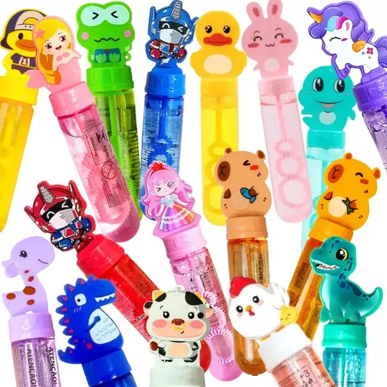 Kit 24 Bolha Sabão Bolinha Lembrancinha Aniversario Atacado