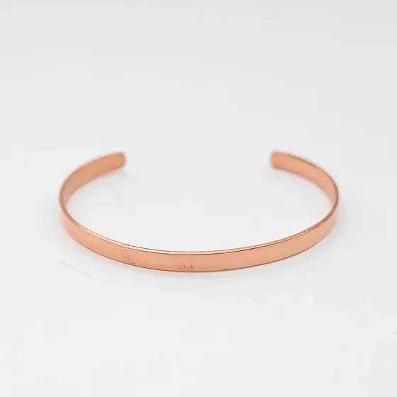 Pulseira De Cobre Puro Unissex Com Benefícios Naturais