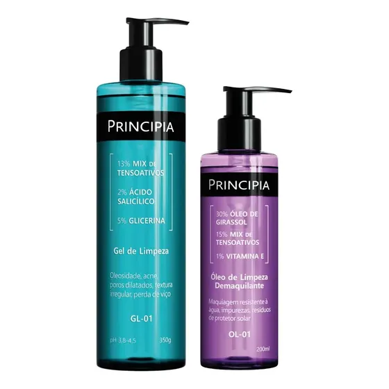 Principia Kit Limpeza Profunda Anti Acne Gl-01 + Ol-01