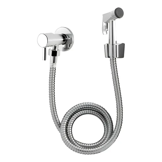 Ducha Higiênica Link Metais Completa 100% Metal 1/4 De Volta