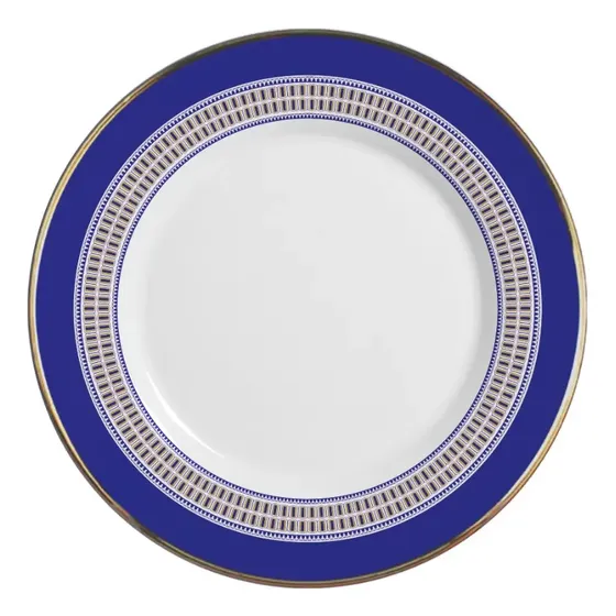 Kit Pratos Acanthus Sobremesa 6 Unidades Azul Alleanza
