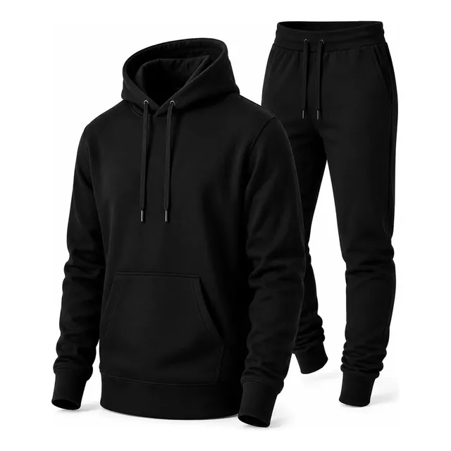 Conjunto Calça E Blusa De Moletom Liso Masculino Unissex