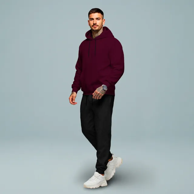 Conjunto Calça E Blusa De Moletom Liso Masculino Unissex