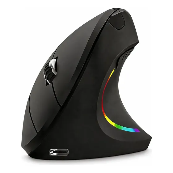 Mouse Vertical Ergonomico Sem Fio 2400dpi Recarregavel