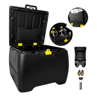 Caixa Baú 140 Litros Com Suporte Universal Motoboy Icbras