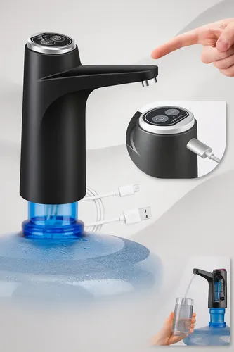 Bomba Para Galão De Água 5 10l 20l Recarregável Usb Garrafão