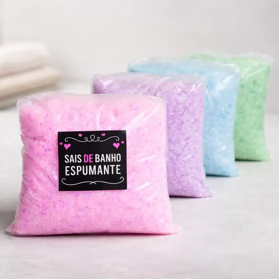 Sais De Banho 1kg Banheira Ofurô Spa Relaxante Aromas