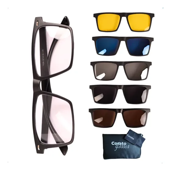 Óculos Multicor 6 Em 1 Corato Glasses Modelo Horizon